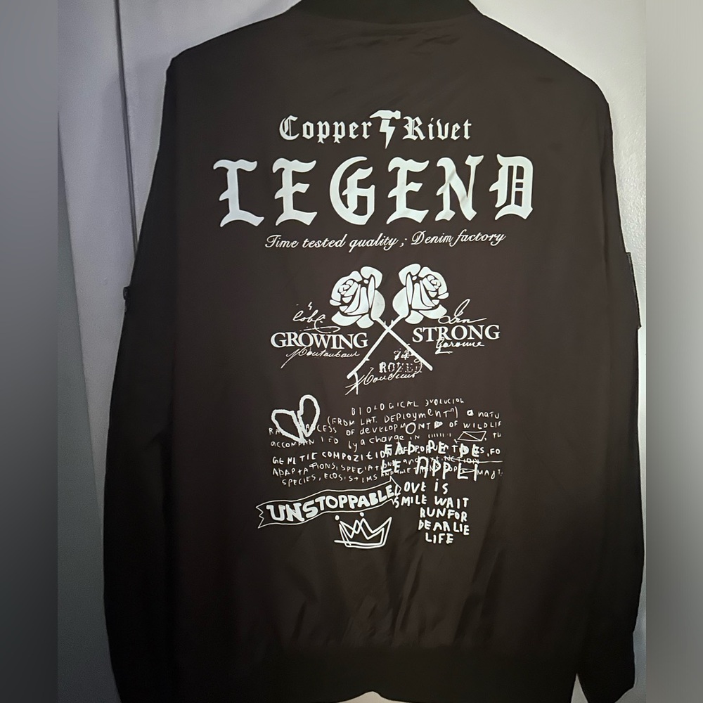Copper rivet windbreaker jacket